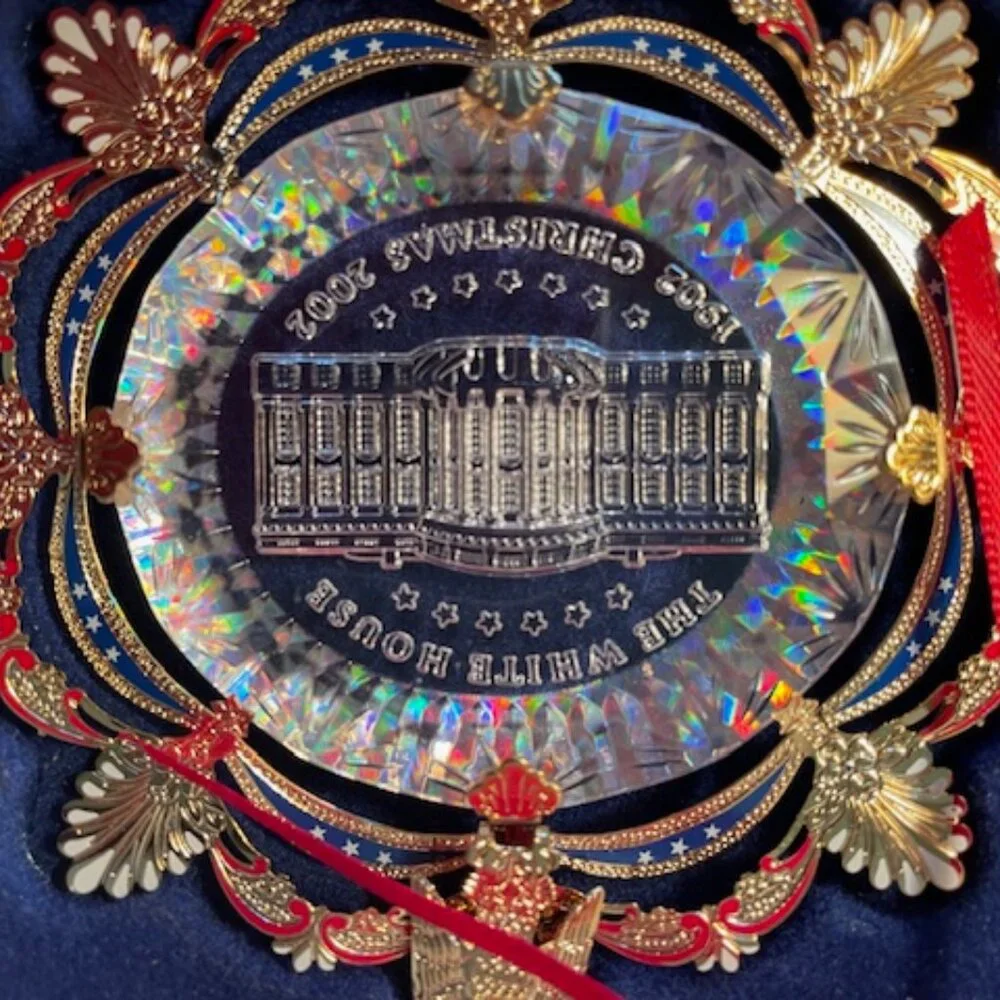 2002 White House Christmas Ornament The East Room in 1902 IOB